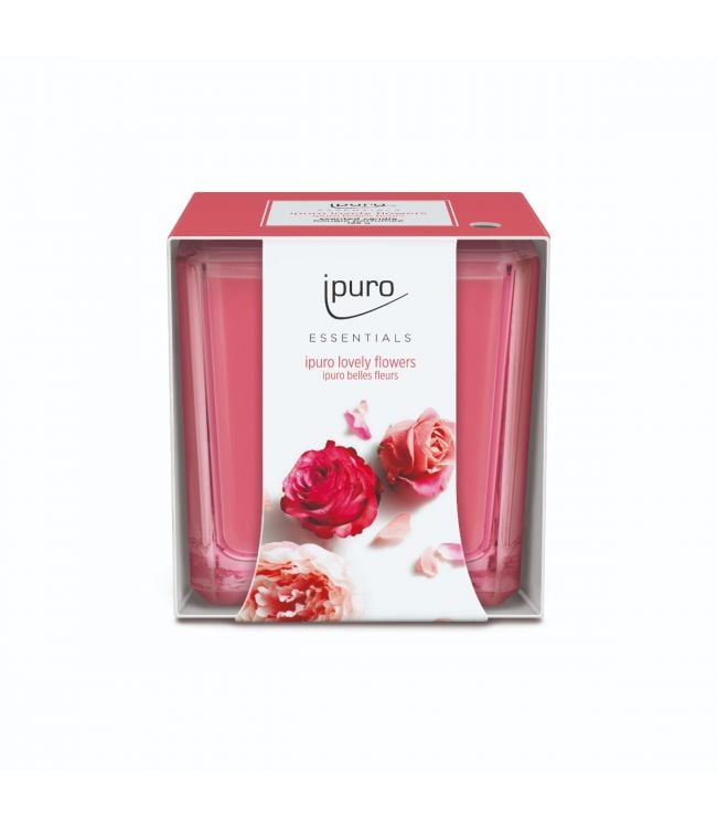 Vela perfumada con ipuro Flores 125gr.