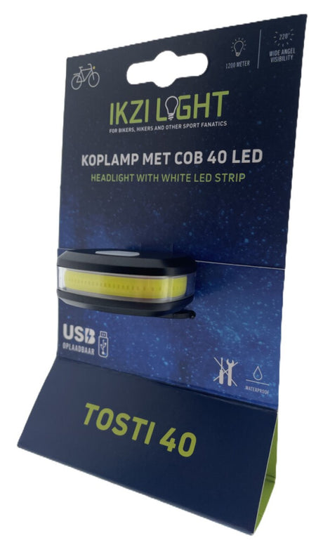 Buzaglo Scheinwerfer Ikzilight Tosti 40 Cob LED, USB wiederaufladbar