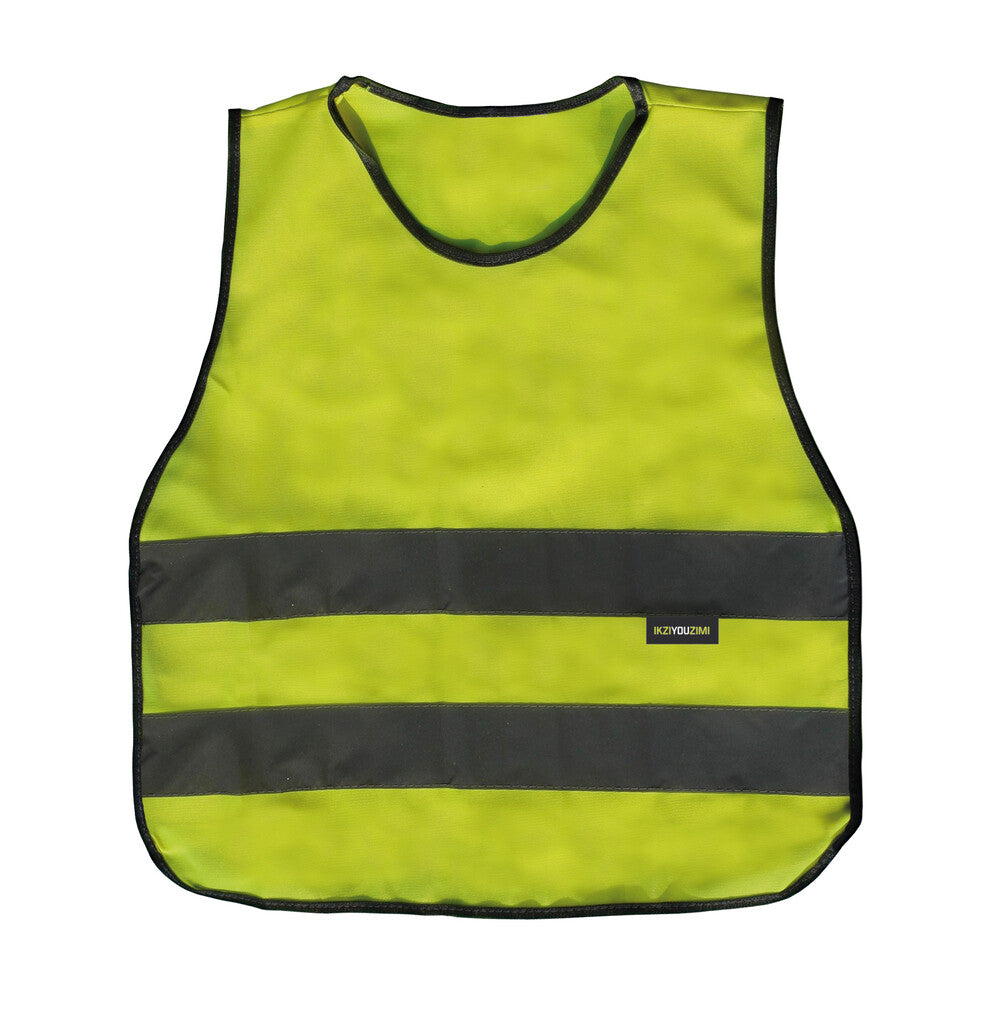 Ikzi-Light Reflect Shirt XS Geel Safety Vest Kids