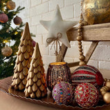 HBx natural Living Weihnachtskugel Noble ø10cm grün rot