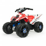 Injusa ATV elektrisches Kinderquad 12V rot weiß