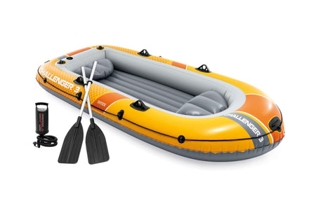 Intex Challenger 3-Personen-Bootsset inklusive Paddel und Pumpe 295x137x43cm