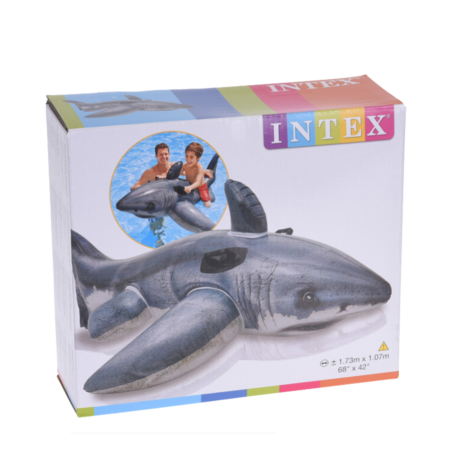 Intx White Shark Ride-on 173x107cm