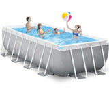 Intex Prism Frame Swimming Pool 488 x 244 x 107 cm rektangulær swimmingpool