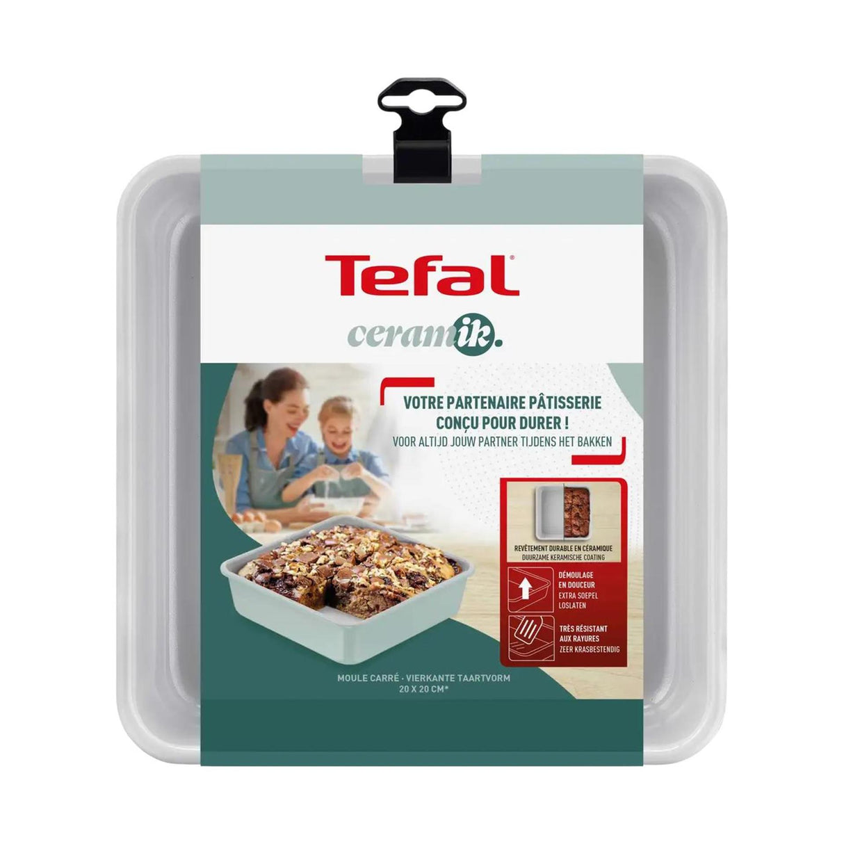 Tefal Keramik-Backform quadratisch 20 cm