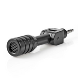 Nedis micmj100bk kabelgebundenes Mini-Plug-in-Mikrofon 3,5 mm schwarz