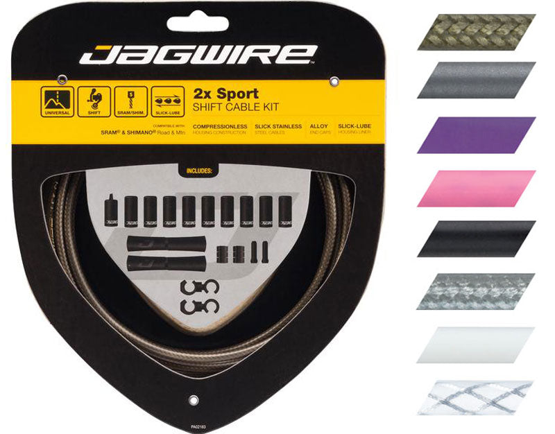 Jagwire 2x Sport-Schaltsatz – weiß