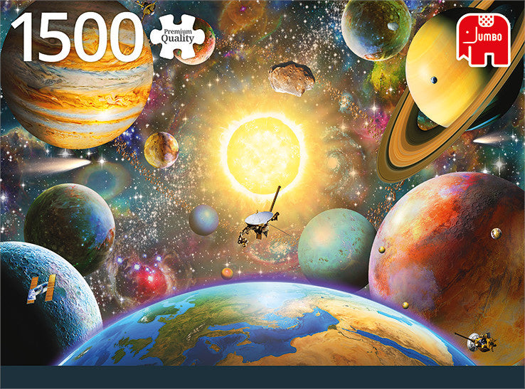 Jumbo Premium schwimmt im Weltraumlinien -Puzzle 1500 Teile