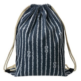 Clayre Eef Rucksack blau weiß 34x1x43cm