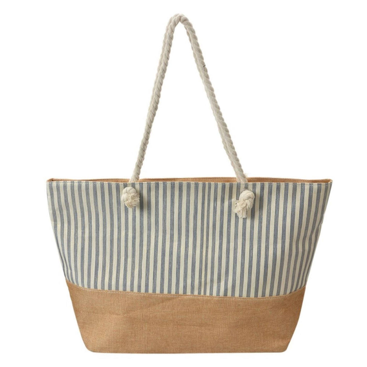 Clayre Eef Tasche braun blau 55x1x36cm