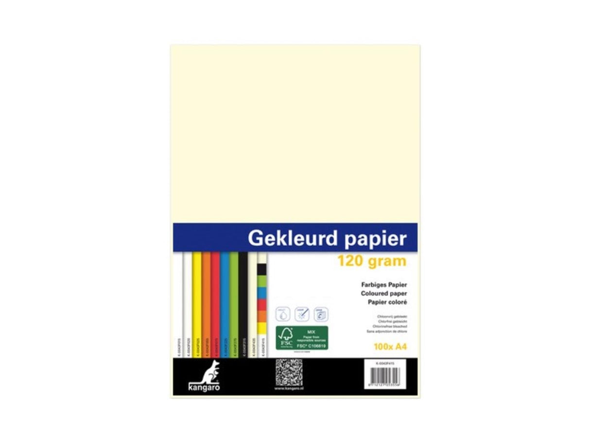 Kangaro-Kopierpapier A4 120gr 100 Blatt Beige