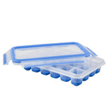 Tefal Masterseal Eiswürfelbox für 24 Eiswürfel, blau transparent