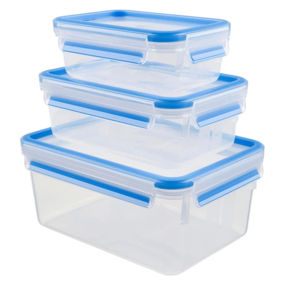 Tefal k30289 Masterseal Frischhaltedosen 0,55–2,3 l, 3-teilig, blau