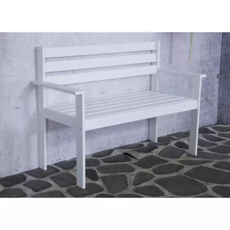 Sens-line Semmy Holzbank 120cm weiß FSC