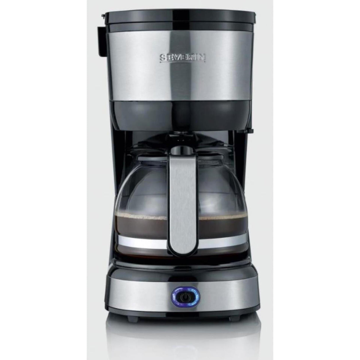 Severin Kaffeemaschine 4-Tassen 750W Edelstahl schwarz
