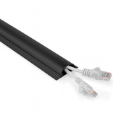 Nedis Kabelmanagement | Rohr | 1 Stück | maximale Kabelstärke: 16 mm | PVC | schwarz - cmdt4516bk500