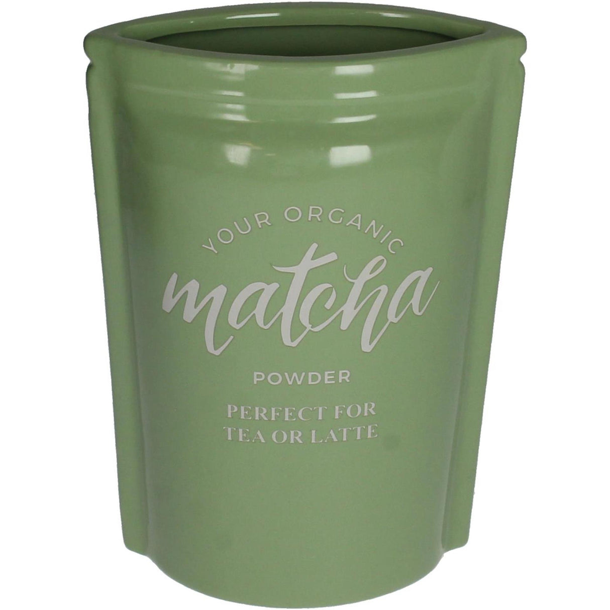 Kersten vaas matcha fijn aardewerk groen 16x9x22.5cm