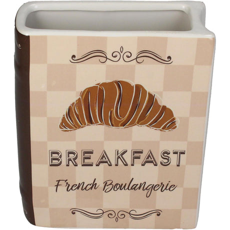 Kersten vaas boek breakfast dolomite ivory 15x5.5x18cm