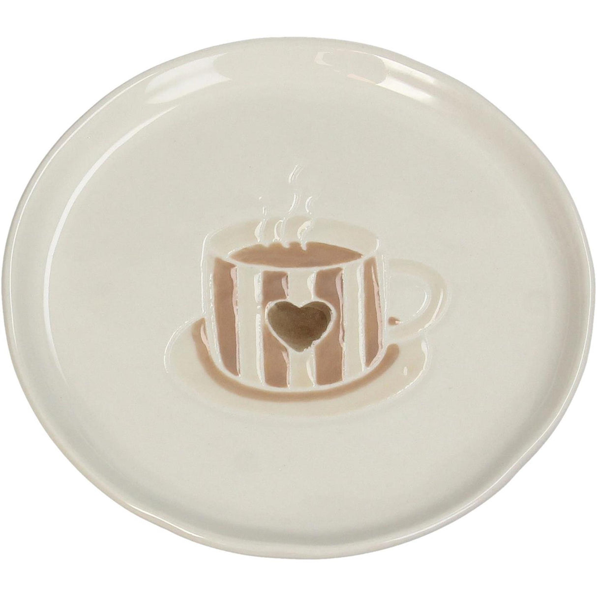 Kersten bord coffee keramiek bruin 13.5x13.5x1.3cm