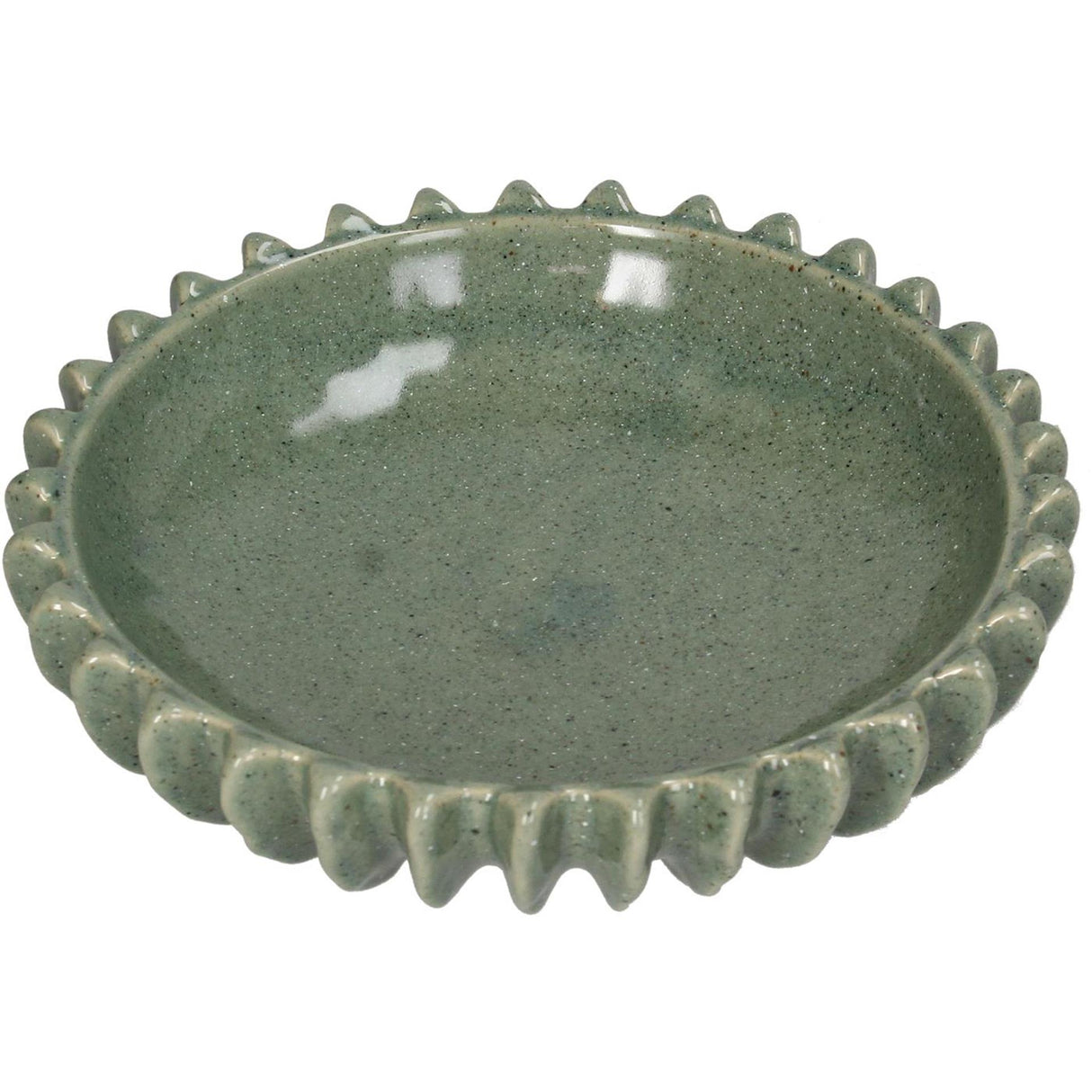 Kersten schaal keramiek green 20x20x5.5cm