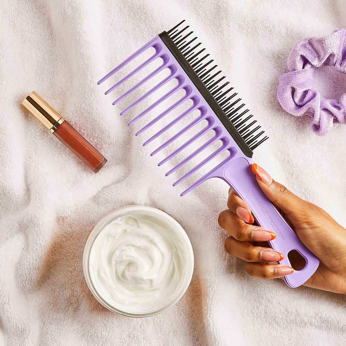 Tangle Teezer breiter Zahnkamm für lockiges Haar, Flieder
