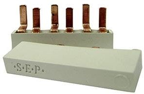 Enzo kamrail 2 fase 10pol. 2x17,8mm 8x9mm gebogen wit - 4000320