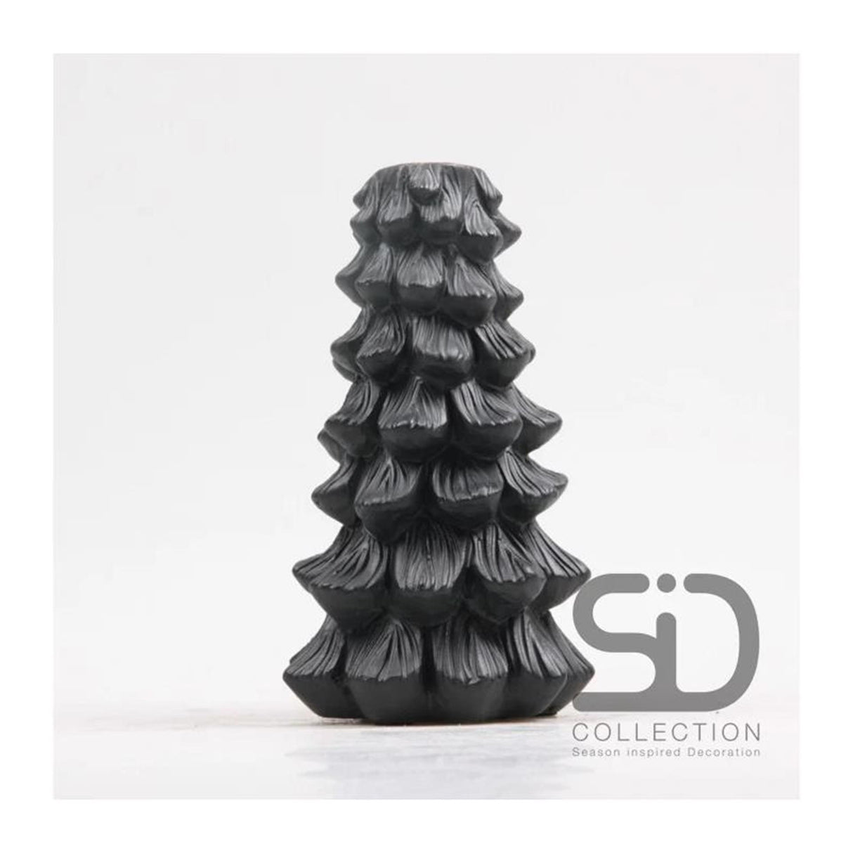 Season inspired decoration kaarsenstandaard 11x11x19 zwart