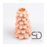Season inspired decoration kaarsenstandaard 10x10x15 beigerood