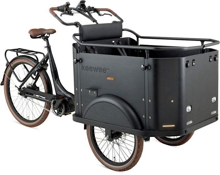 Keewee Cargo Bike 20 Zoll 54 cm Unisex 8V Hydraulikscheibenbremsbremsmatte schwarz