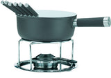 Kela Lancy Cheese Fondue 2 Liter Keramik 10-teilige Schwarz
