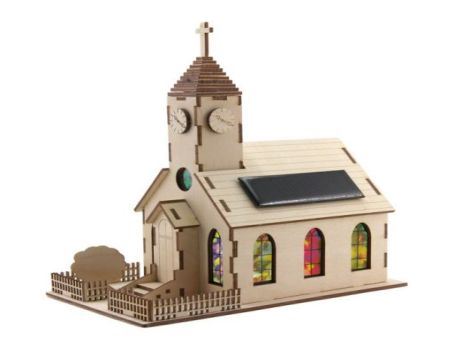Solexpert Bausatz - Kirche mit Solarpanel