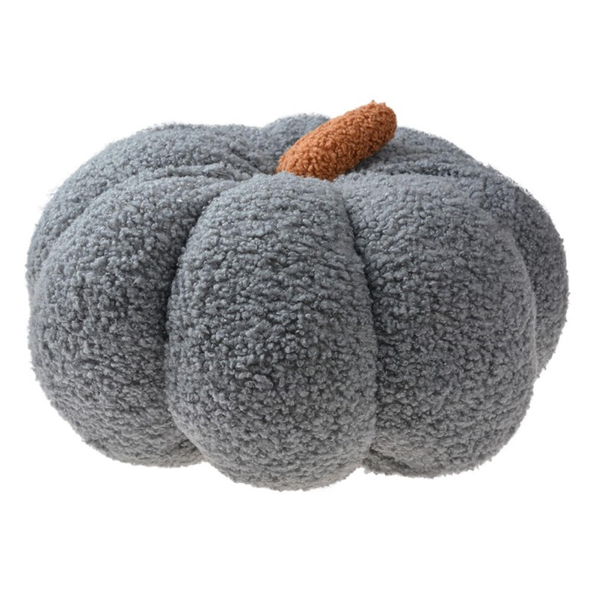 Clayre Eef Dekokissen Kürbis grau Stoff ã˜28x18cm