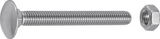 Connex Holzschraube M8x40 4 Stück A2 - KY4540840