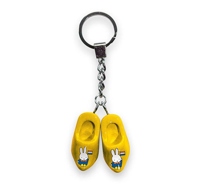 Miffy Schlüsselanhänger 2 Clogs 4 cm gelb
