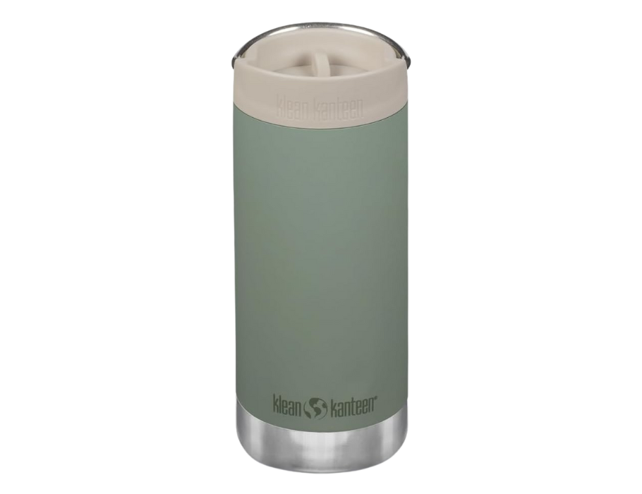Klean Kanteen Thermosflasche – tkwide – 355 ml (12 oz) – mit Kaffeeverschluss – grün
