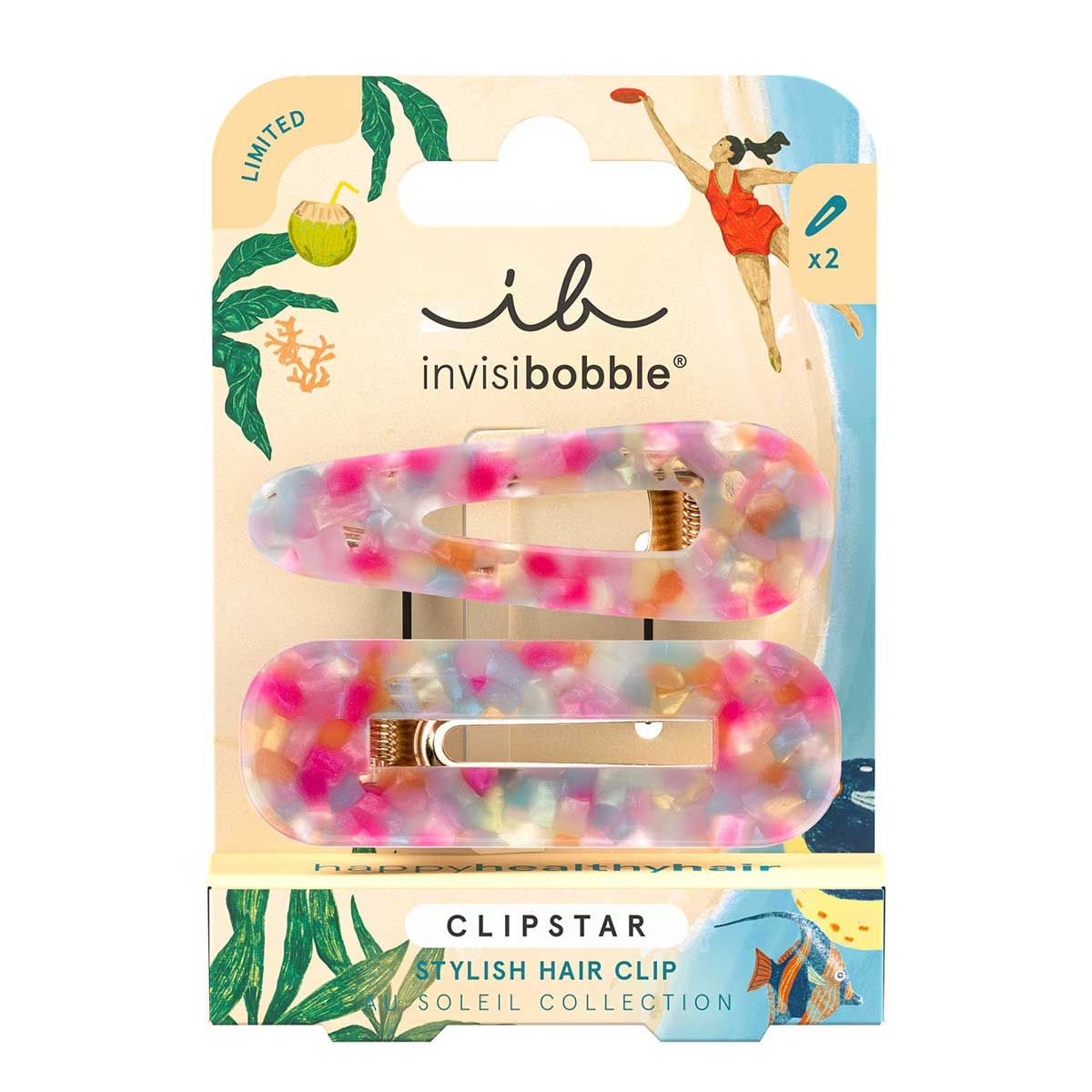 Invisibobble Clipstar au Soleil Dazzling Wave 2St.