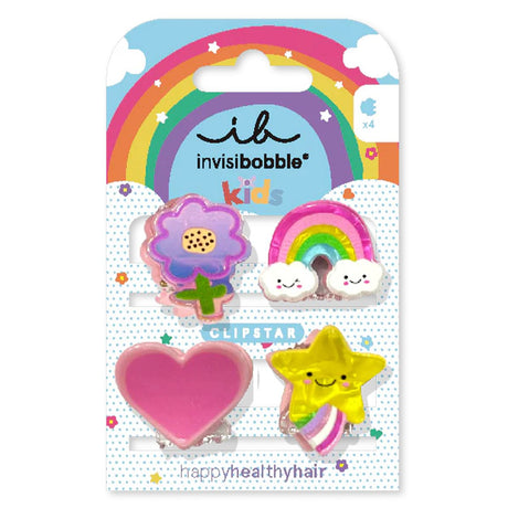 Invisibobble Clipstar Kids Happy World 4St.