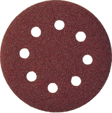 Klingspor Schleifteller mit Klettverschluss | gls 5 125 mm Körnung 120 | für Holz Metall Korund | Loch Nummer 8 | 50 Stück - 89493 - 89493a