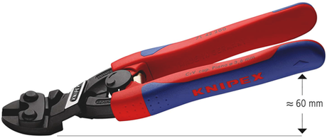Knipex cobolt® compacte boutensnijtang | slanke meer-componentengrepen | zwart geatramenteerd | lengte 200 mm - 71 42 200