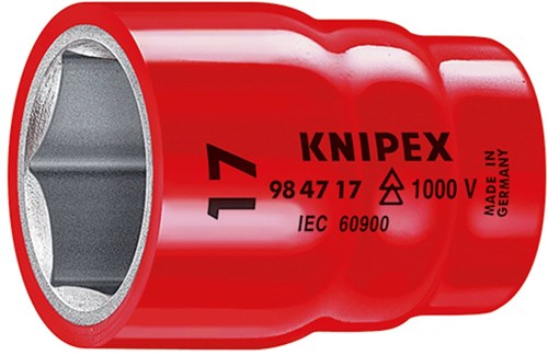 Knipex dop voor ratel 1 2 - 27 mm vde - 98 47 27 - 984727
