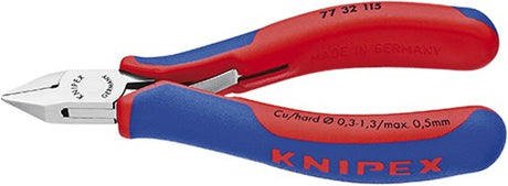 Knipex Elektronik-Seitenschneider mit Mehrkomponentengriffen 115 mm - 7732115