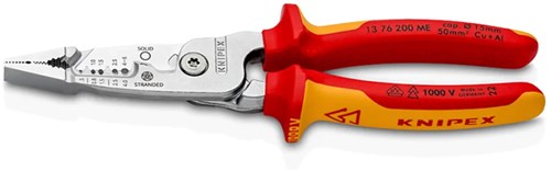 Knipex Kabelabisolierer 5 in 1 Kombizange VDE | 200mm - 1376200me