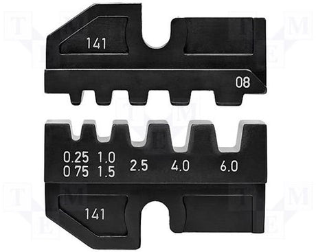 Knipex 97 49 08 Crimpeinsatz-Aderendhülsen 0,25 bis 6 mm² passend für Marke 97 43 200, 97 43 e, 97 43 e aus,