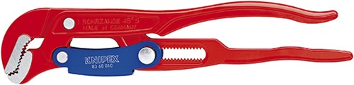 Knipex Rohrzange S-Form mit Schnellverstellung rot pulverbeschichtet 330 mm - 8360010