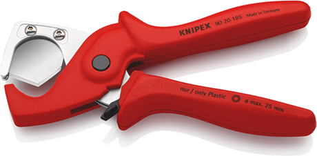 Knipex plasticut® 90 20 185 sb Schlauch | Schutzrohrschneider aus Kunststoff | mit Glasfaser am weitesten - 90 20 185 sb