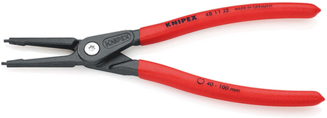 Knipex Präzisions-Sicherungsringzange für Innenringe in Bohrungen | rutschhemmend kunststoffbeschichtet - 48 11 j3