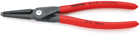 Knipex Präzisions-Sicherungsringzange für Innenringe in Bohrungen | rutschhemmend kunststoffbeschichtet - 48 11 j3