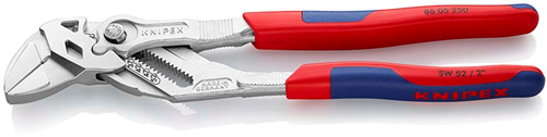 Knipex Schraubenschlüsselzange | 250mm Länge | Zange und Schraubenschlüssel in einem | Mehrkomponentengriffe - 86 05 250 sb