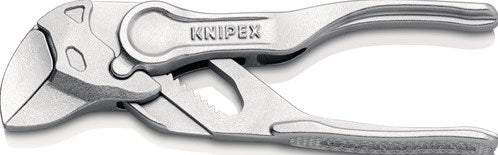 Knipex Schraubenschlüsselzange | Länge 100 mm Flügelspannweite 21 mm | chrombedruckte raue Oberfläche | 1 Stück - 86 04 100 - 86 04 100