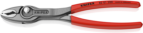 Knipex Twingrip verstellbare Greifzange | rutschfest kunststoffbeschichtet | schwarz atramentiert | Länge 200 mm | SB-Kartenblister - 82 01 200 sb